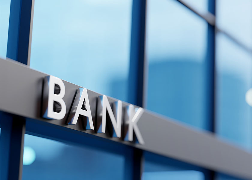 Bank sign